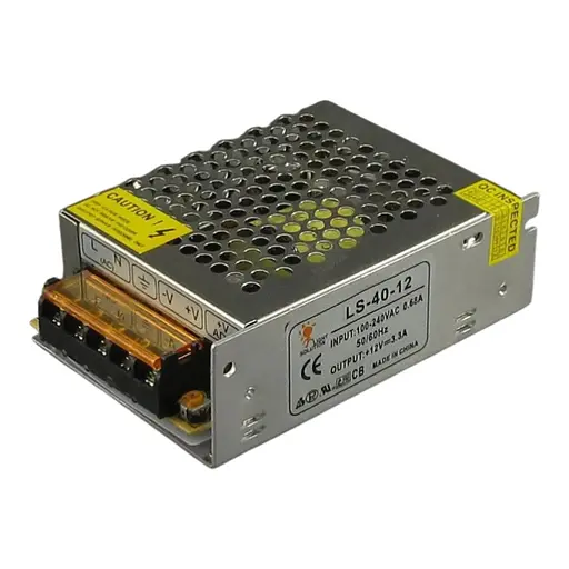 Блок живлення імпульсний 24 В 3 А 72 Вт перфорований - фото 1