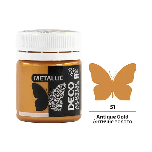 Акрил для декору металік 20 мл Rosa TALENT - фото 2