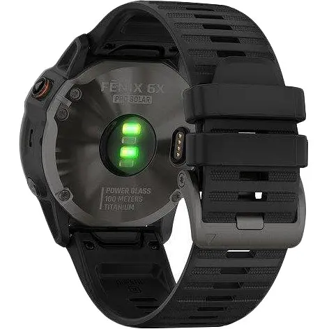 Спортивные часы Garmin Fenix 6X Pro Solar Titanium Carbon Grey DLC with Black Band (010-02157-21) - фото 6