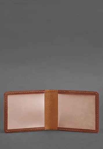 Кожаная обложка для удостоверения с гербом, светло-коричневый Crazy Horse - фото 3