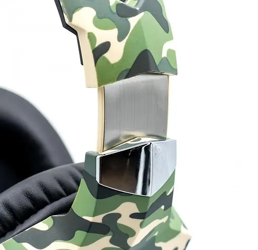 Дротова гарнітура Onikuma Gaming with LED K8, USB, 3.5mm, 2.2m, Camouflage-Green - фото 6