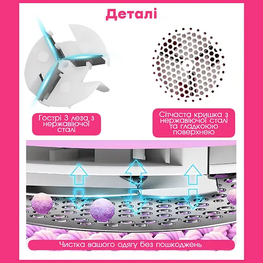 Мощная машинка для удаления катышек Dailing Lint Remover, безпроводная машинка от катышков, машинка для удаления катышек 5 Вт + дополнительное лезвие в подарок - фото 9