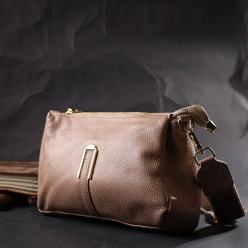 Жіноча шкіряна сумка Vintage 24х16х6.5 см sum0024810 - фото 7