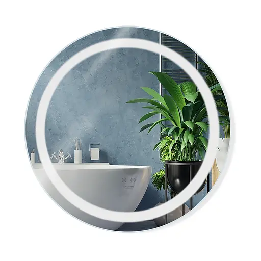 Дзеркало Kroner KRP Spiegel R2 - 6060 з LED-підсвічуванням та антизапітнінням CV030042, Білий - фото 1