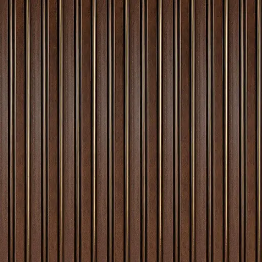 Рейка декоративная Wall Sticker PS 2900х120х12 мм Темный орех с золотом SW-00002131- - фото 6