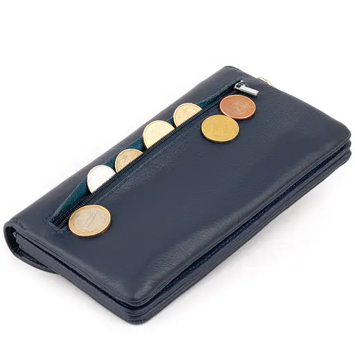 Жіночий шкіряний гаманець-клатч ST Leather 19х9.5х2.5 см acs0015830 - фото 6