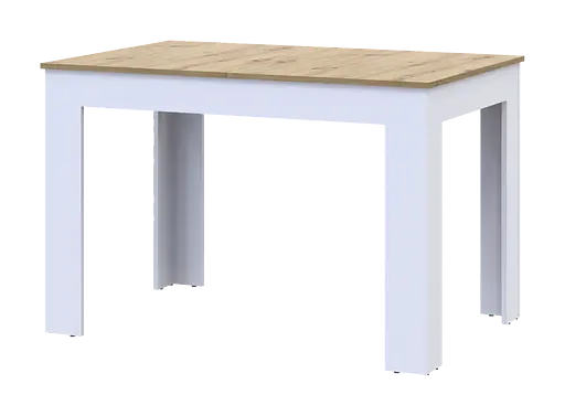 Столовый стол Doros Флинт Белый/Дуб Артизан 120(170)х80х78 (41510130) - фото 5