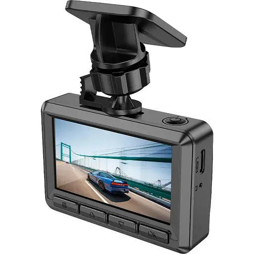 Автомобільний відеореєстратор Hoco DV3 Black [122313]