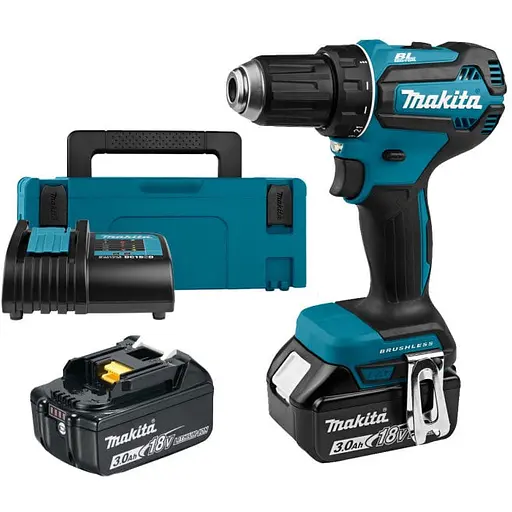 Шуруповерт-дрель аккумуляторный Makita DDF485SFJ 18B 1х3 А/ч 27-50 Нм 0-500·0-1900 об/мин кейс 1.7 кг