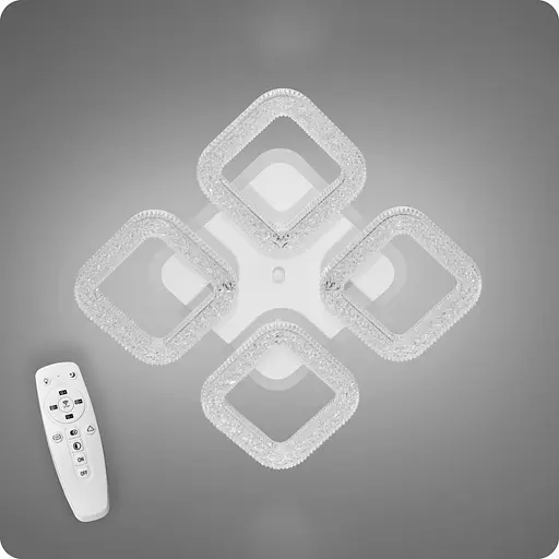 Люстра світлодіодна 517 Dlight 3color з пультом 80Вт Білий (01849) - фото 1