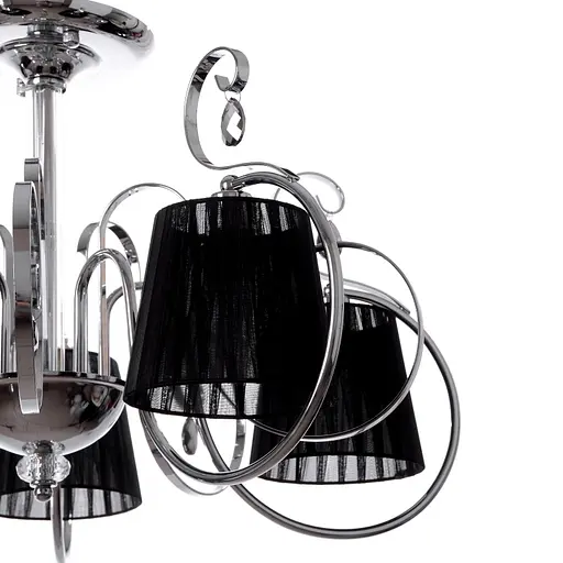 Люстра Brille с абажуром E14 40W CH (BKL-575S/5) - фото 3