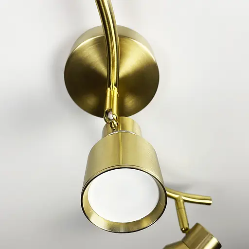 Латунний світильник із 3-ма регульованими плафонами | Арт. 52039/3 TBS | Line F - фото 2