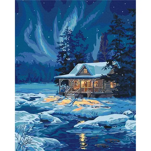 Картина за номерами Полярне сяйво Brushme 40x50 см кольорова 000276641