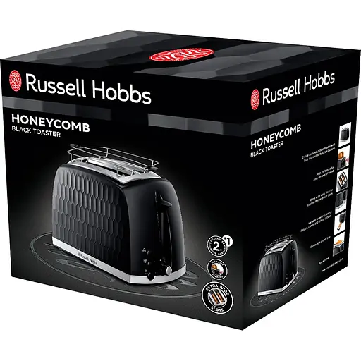 Тостер Russell Hobbs Honeycomb Black 26061-56 - фото 6