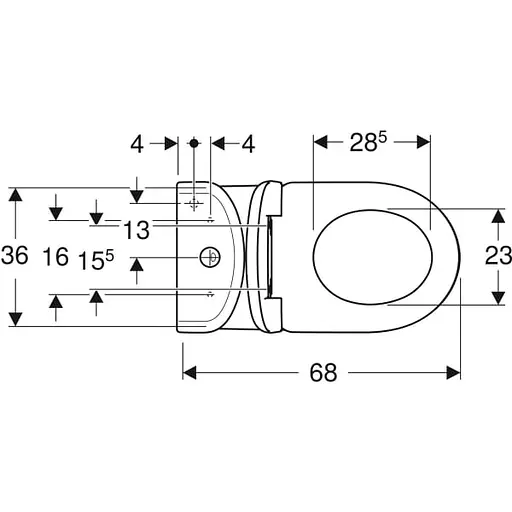 Унитаз-компакт Geberit Selnova Rimfree 501.753.00.1 с сидением Soft Close, Белый - фото 5