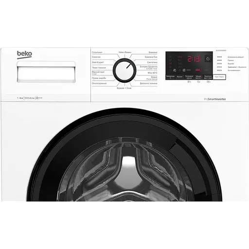 Стиральная машина Beko фронтальная 6 кг 1200 A+++ 45 см дисплей инвертор белый - фото 3