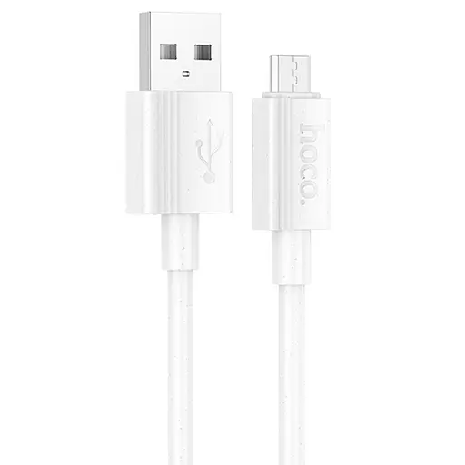 Дата кабель Hoco X107 USB to MicroUSB 2.4A (1m) White