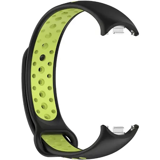 Ремінець DK CDK для Xiaomi Mi Smart Band 10 Silicone Sport Band Nike (015815) (black / green) - фото 2