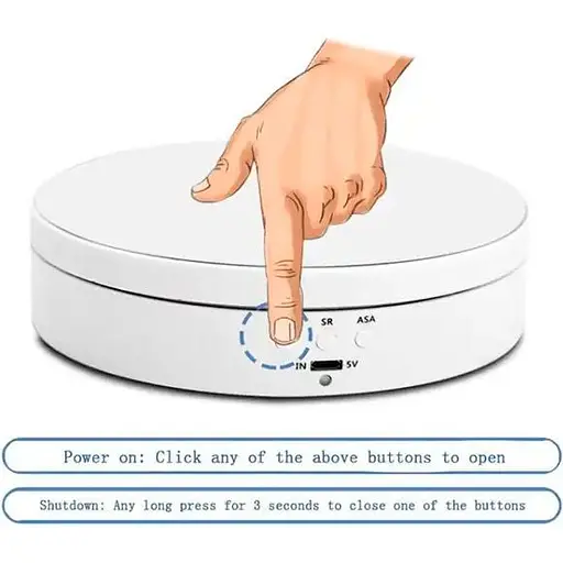 Поворотний стіл Puluz DCA0942W 14см [88760] - фото 5