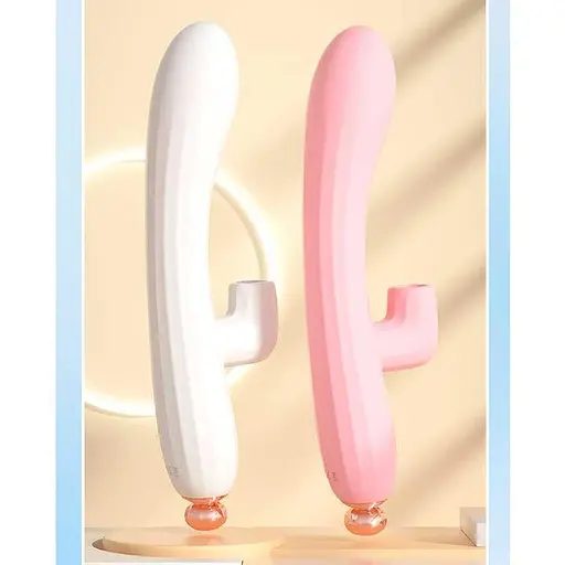 Вибратор клиторально-вагинальный Lilo Emily аккумуляторный водонепроницаемый 21,3 см розовый - фото 3