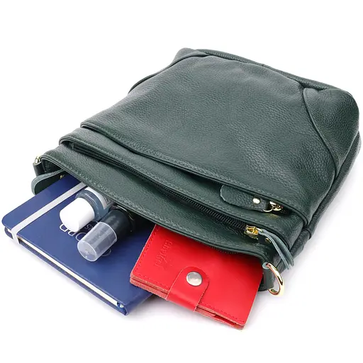 Сумка женская Vintage из натуральной кожи 25х21х7 см sum0027538 - фото 3