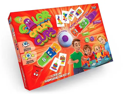 Настольная развлекательная игра "Color Crazy Cups" CCC-01-01U Danko Toys (4823102808260) - фото 1