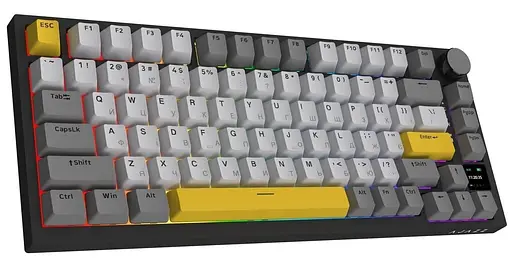 Клавіатура Ajazz AK820 PRO 75% Exploded Flying Fish Switch Black RGB (AK820PRO-FF-BGY) - фото 2