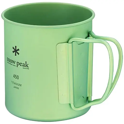 Кружка Snow Peak MG-143-GR Ti-Single 450 Anodized Cup 450 мл green - фото 2