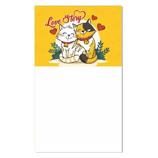 Блокнот на магніті Love story "Котики" Kt30072101, 30 аркушів