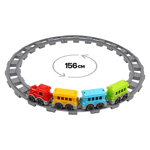 Детский игрушечный набор железная дорога ТехноК 0914TXK 16 деталей - фото 5