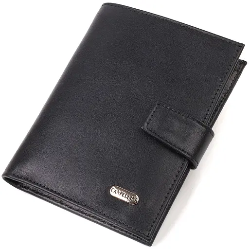 Мужской кожаный кошелек Canpellini 10х13х1.5 см acs0025650 - фото 1