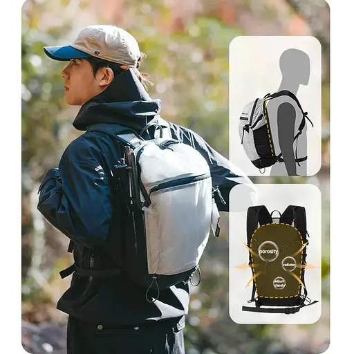 Рюкзак ультралегкий Naturehike CNK2300BB012 15 л белый - фото 8