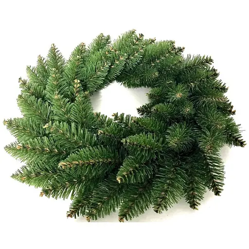 Вінок новорічний різдвяний Hvoya Elegant зі штучної хвої зелений 50 см - фото 2