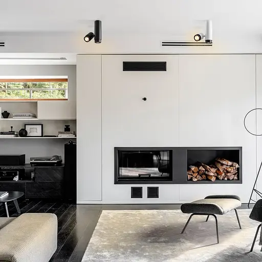 Світильник Videx під лампу GU10 накладний поворотний подвійний білий + чорне кільце Line F Арт. VL-SPF07-WB - фото 4