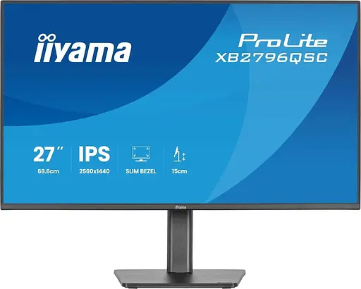 Монітор Iiyama 27" XB2796QSC-B1 QHD IPS 75Hz (XB2796QSC-B1) - фото 1