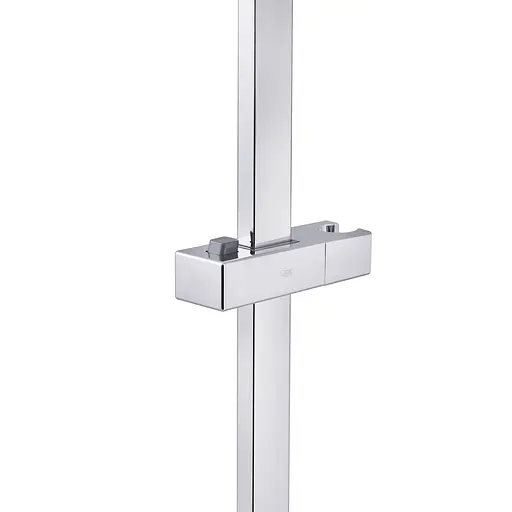 Душевая стойка с держателем универсальная Qtap Lepit 705 мм прямоугольная QTLEP82103NC Chrome Хром - фото 3