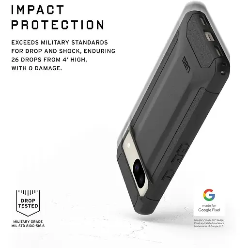 Оригінальний протиударний чохол UAG Scout для Google Pixel 8a (6.1") Black (614450114040) - фото 2