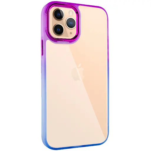 Чехол Epik TPU+PC Fresh sip series для Apple iPhone 11 Pro 5.8 Синий/Фиолетовый - фото 1