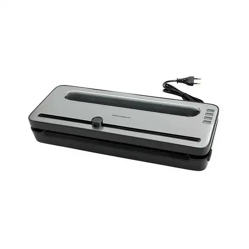 Побутовий вакууматор Grunhelm GV 104 BI ширина герметизації 2 мм пакувальник для сухих вологих харчових продуктів Сірий - фото 1