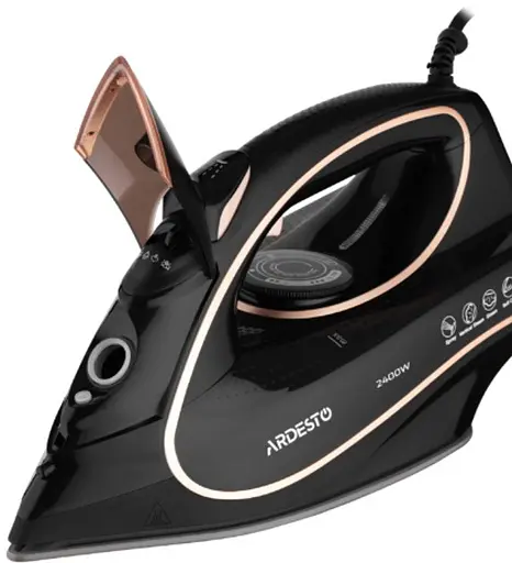Гладильный паровой утюг ARDESTO IR-B2235 с керамическим покрытием подошвы 450мл 2400Вт Черный/Белый - фото 5