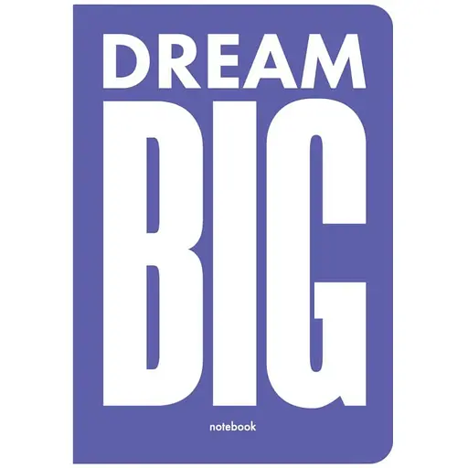 Блокнот Orner Dream Big фиолетовый - фото 1