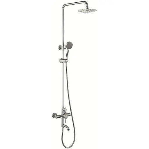 Душева система Zerix LUX-009-J ZX4878, Нержавіюча сталь - фото 1