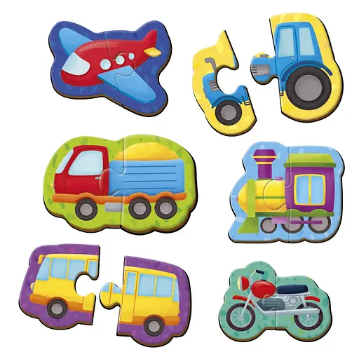 Дитячі магнітні пазли "Транспорт" Vladi Toys VT1733-02, 6 картинок - фото 3