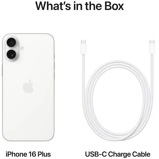 Смартфон Apple iPhone 16 Plus 128GB White (MXVV3) - фото 8