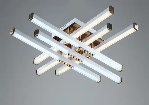 Люстра светодиодная акриловая Sirius B YH836/6 WT+GD 78W - фото 8