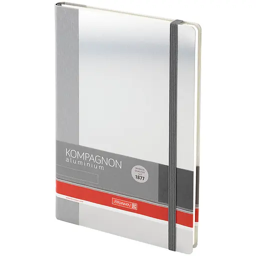 Записная книжка Brunnen Компаньон Aluminium А5, 96 листов, серый (10 552 20 05) - фото 2