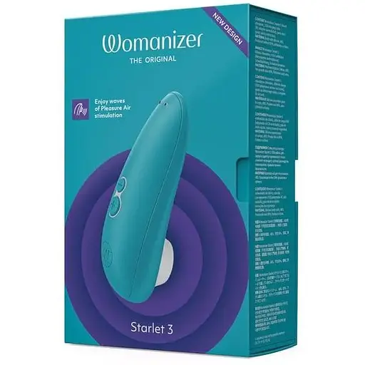 Вакуумний кліторальний стимулятор Womanizer Starlet 3 Turquoise - фото 6
