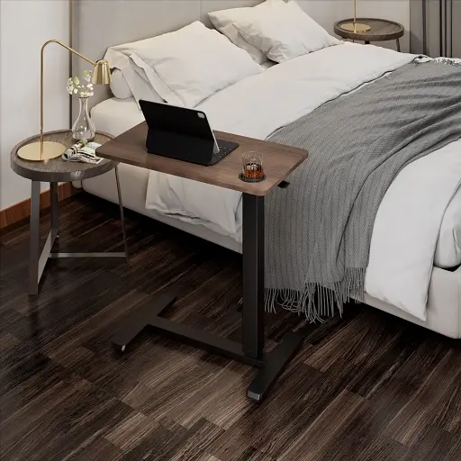 Приставний комп'ютерний стіл OfficePro ODM270DW Dark Wood/Black - фото 2