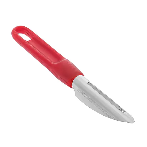 Рибочистка ніж для чищення риби та видалення серцевини з картоплі, яблук, груш та перців 18 см, Kitchette Червоний 85818 - фото 7