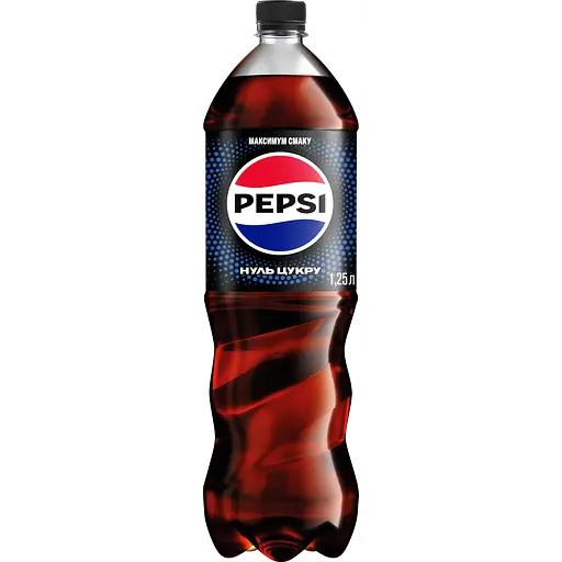 Набор Pepsi: Напиток безалкогольный сильногазированный на ароматизаторах нуль сахара 1.25 л + Напиток безалкогольный сильногазированный 1.25 л - фото 2